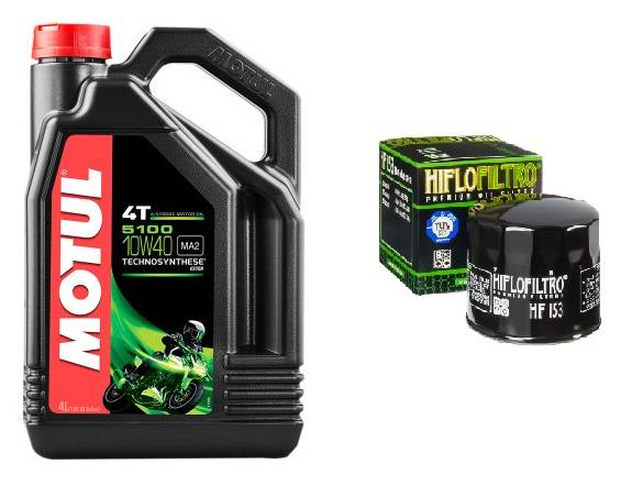 Motul 5100 SemiSynthetic 4T Oil Change Kit Most Ducati