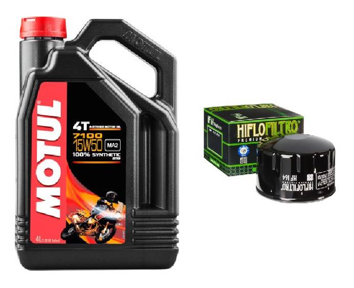 Motul 7100 15W50 4T Engine Oil Change Kit BMW R1200GS '04'12