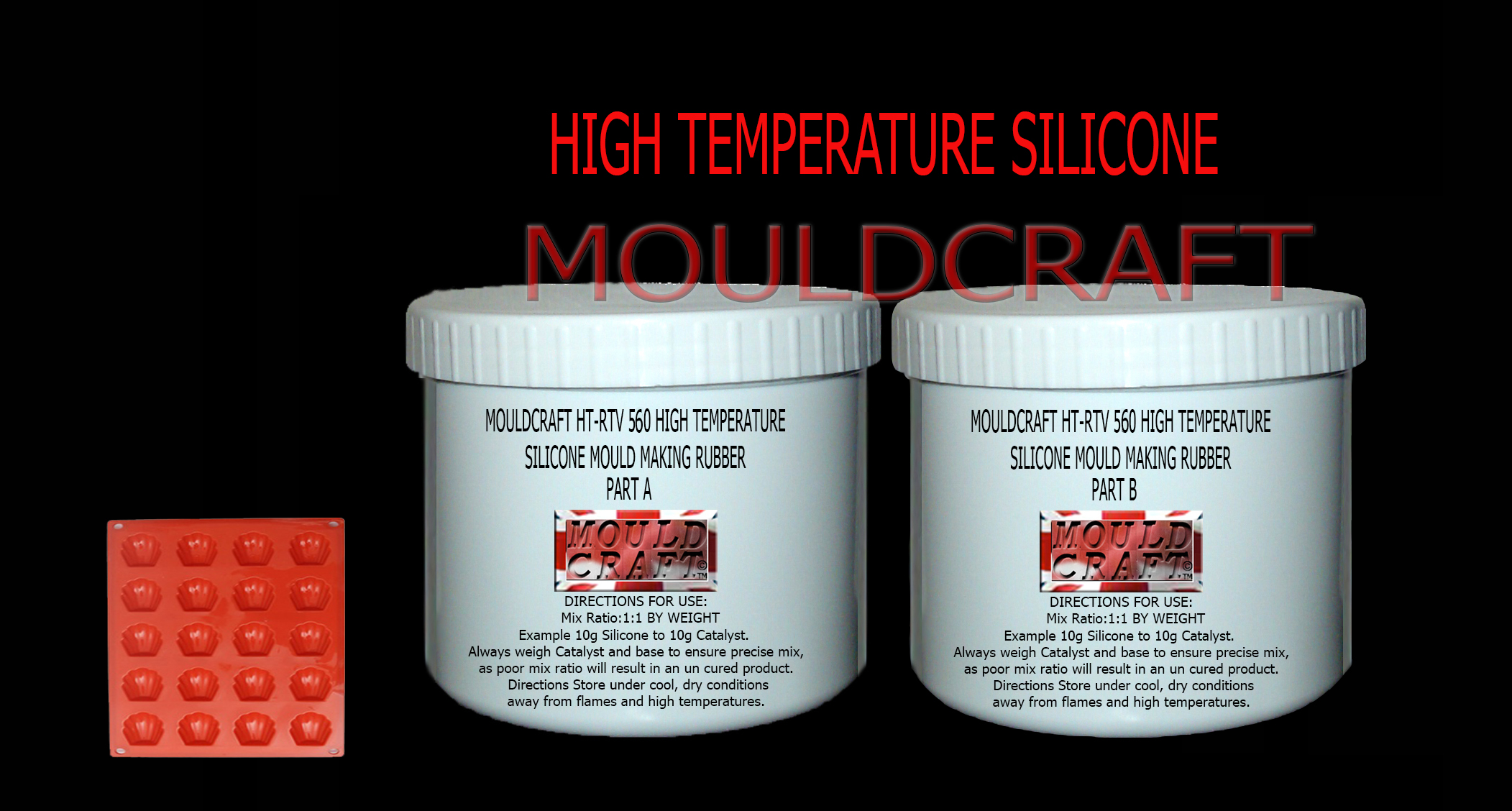 MOULDCRAFT HTRTV 530 560 HIGH TEMPERATURE SILICONE MOULD MAKING KIT