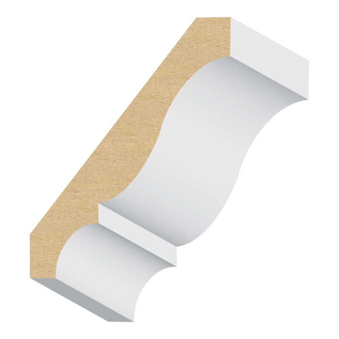 Colonial MDF Crown Moulding 9/16″ x 41/4" MouldingBase