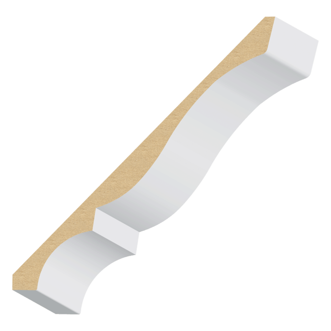 Colonial MDF Crown Moulding 11/16" x 87/8" MouldingBase