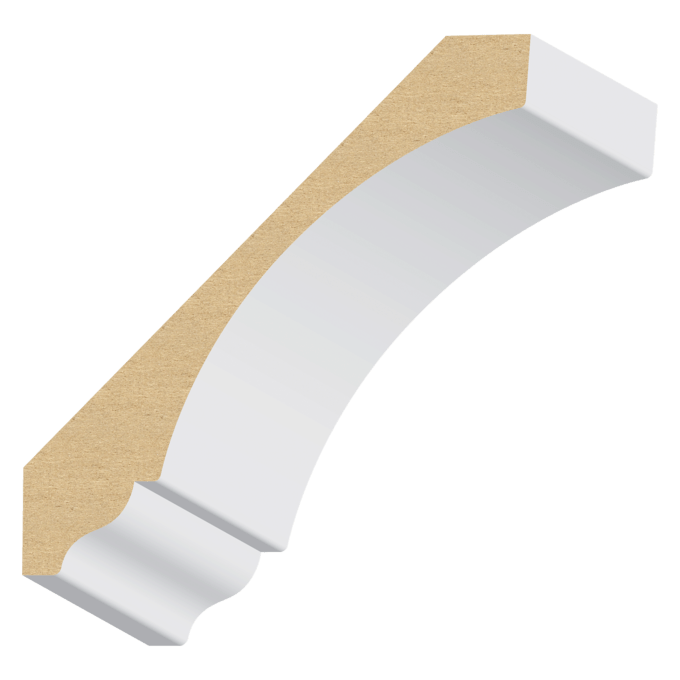 Ogee MDF Crown Moulding 7/8" x 6" MouldingBase