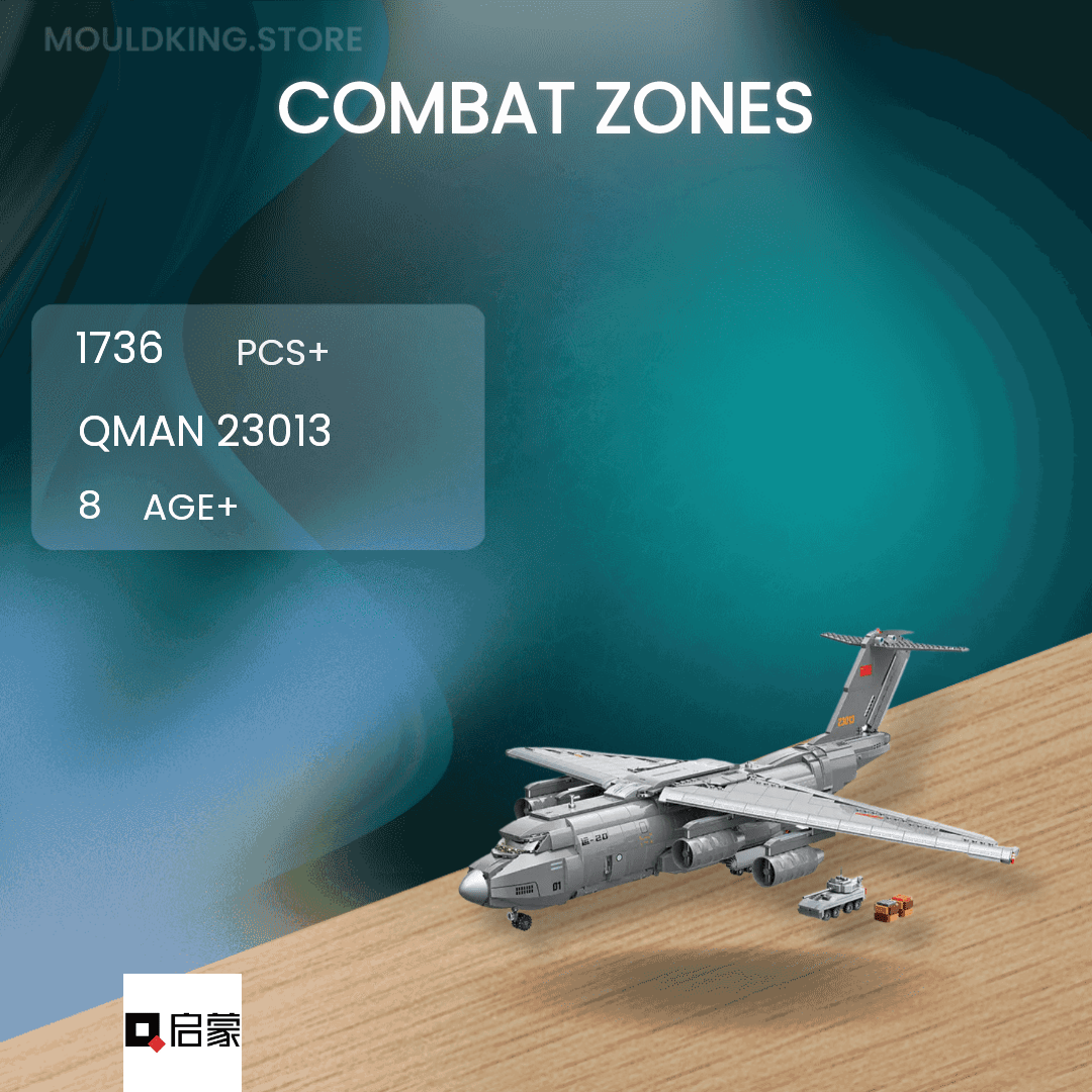 QMAN / ENLIGHTEN / KEEPPLEY 23013 Combat Zones with 1736 Pieces MOULD