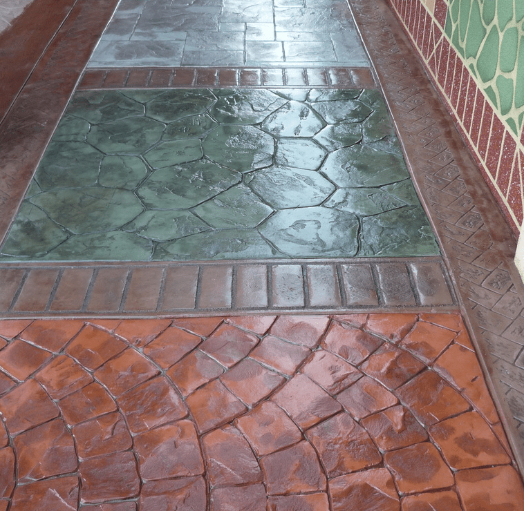 Old Brick Border Decorative Concrete Cement Stamp Mat Rigid/Thick