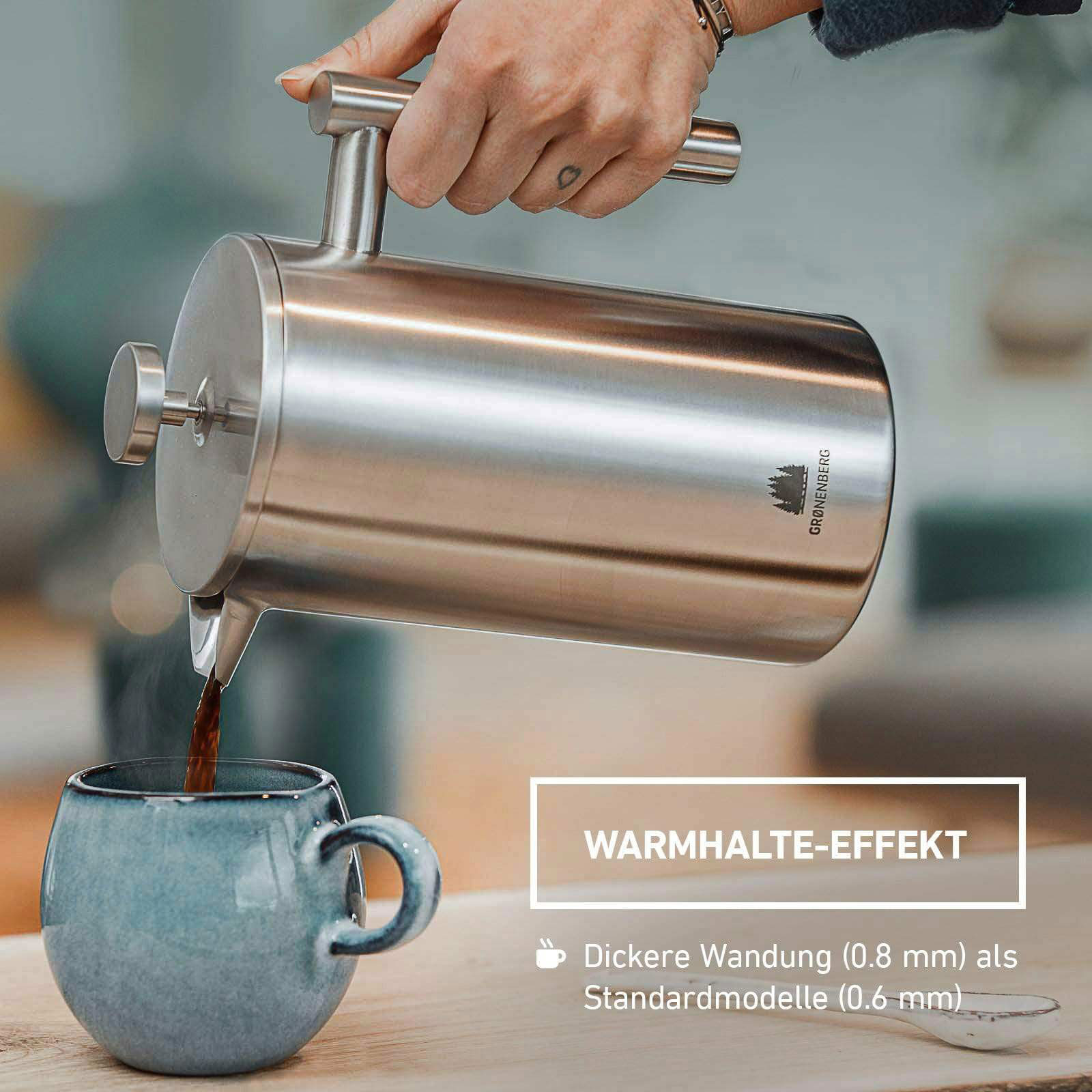 Groenenberg French Press Edelstahl 0,6l MountainBus