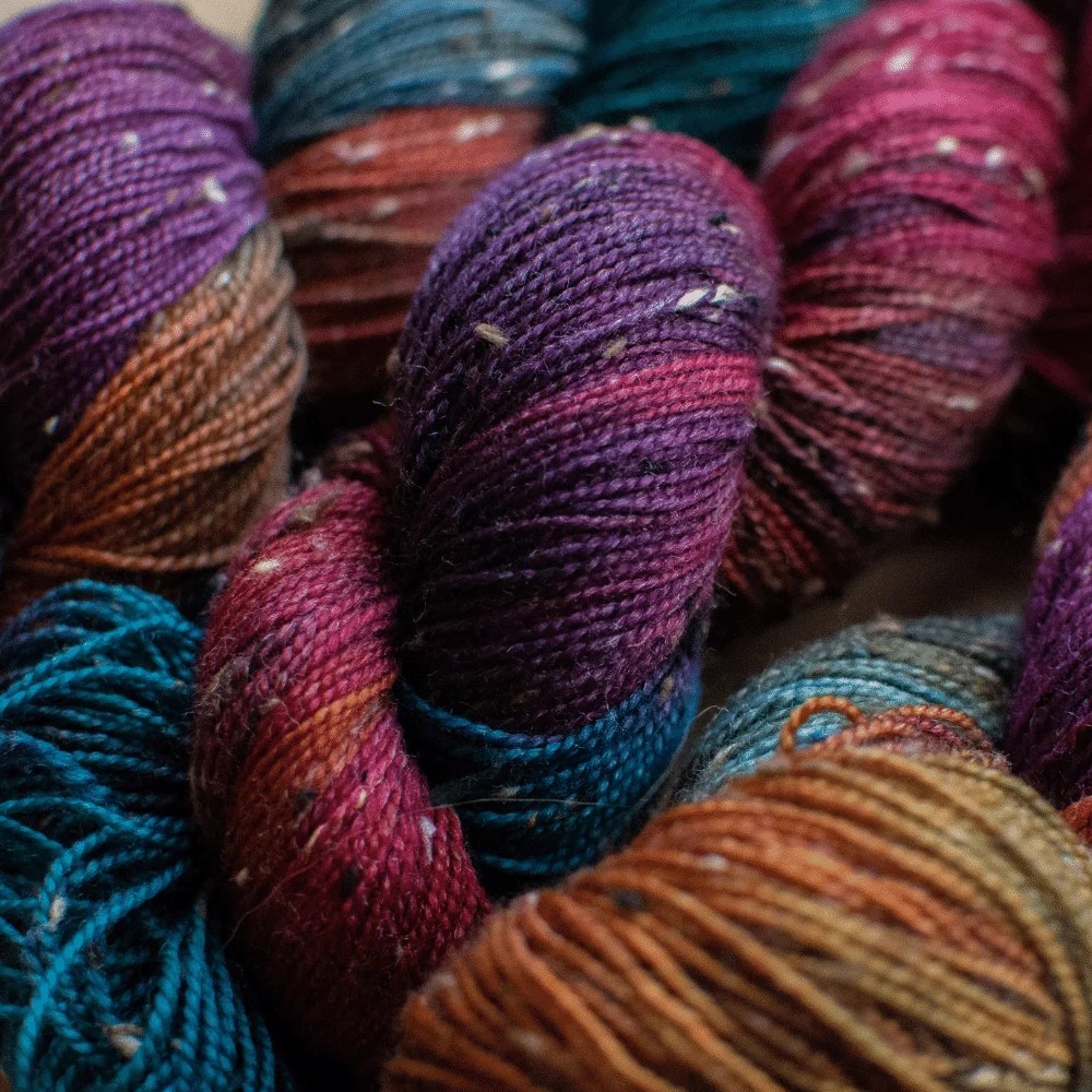 Mountain Colors Handpainted Yarns and Spinning FIber from Montana