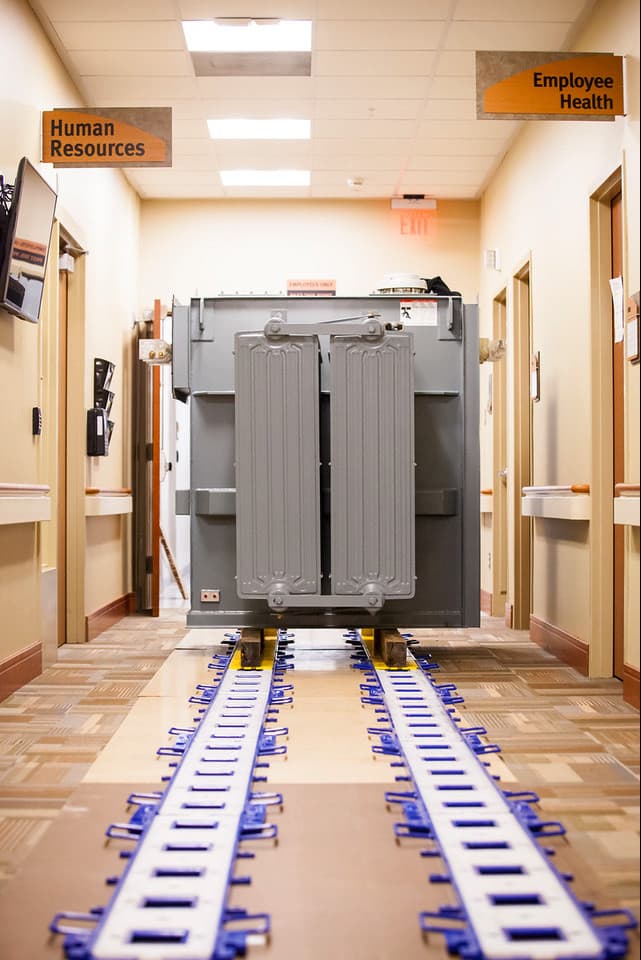 JackNSlide at St. Mark’s Hospital Mountain Crane Service