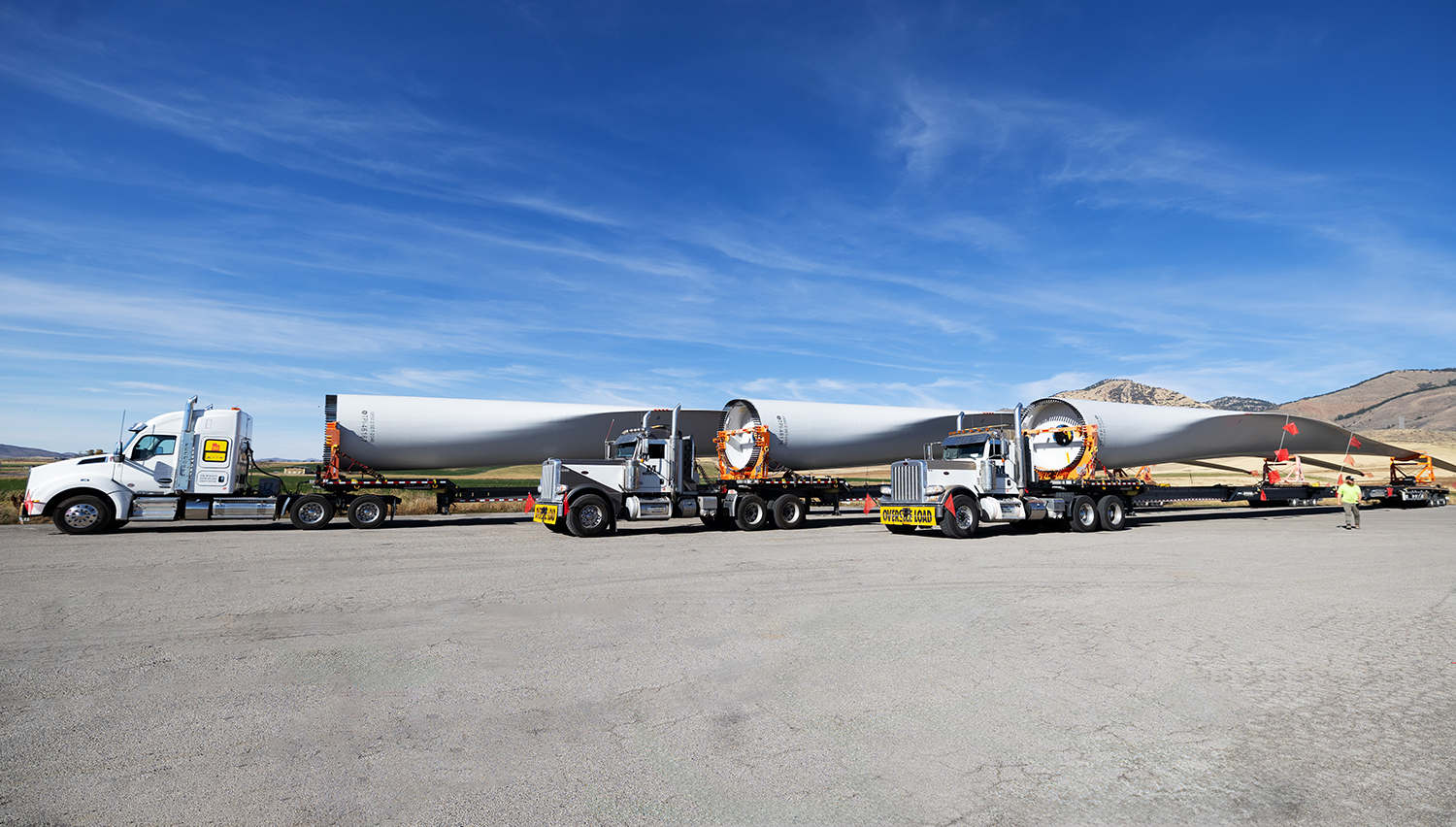 Wyoming to Oregon Blade Delivery Mountain Crane Service