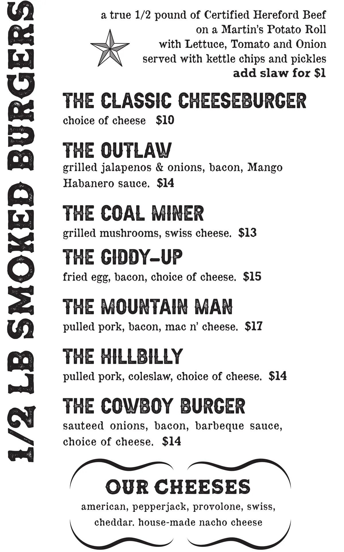 Our Menu Mountaineer Meat Smokers