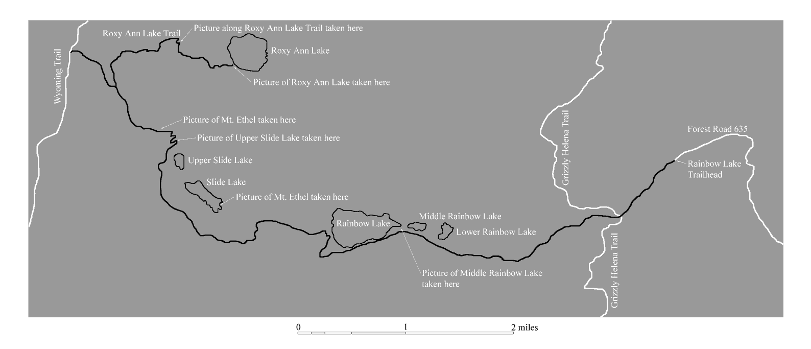 Rainbow Lake Trail Mount Zirkel Wilderness Area, Colorado