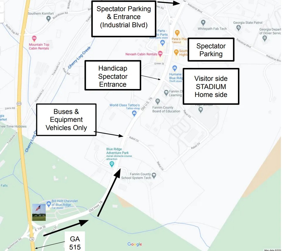 Directions Blue Ridge Mountain Marching Festival (Blue Ridge, GA)