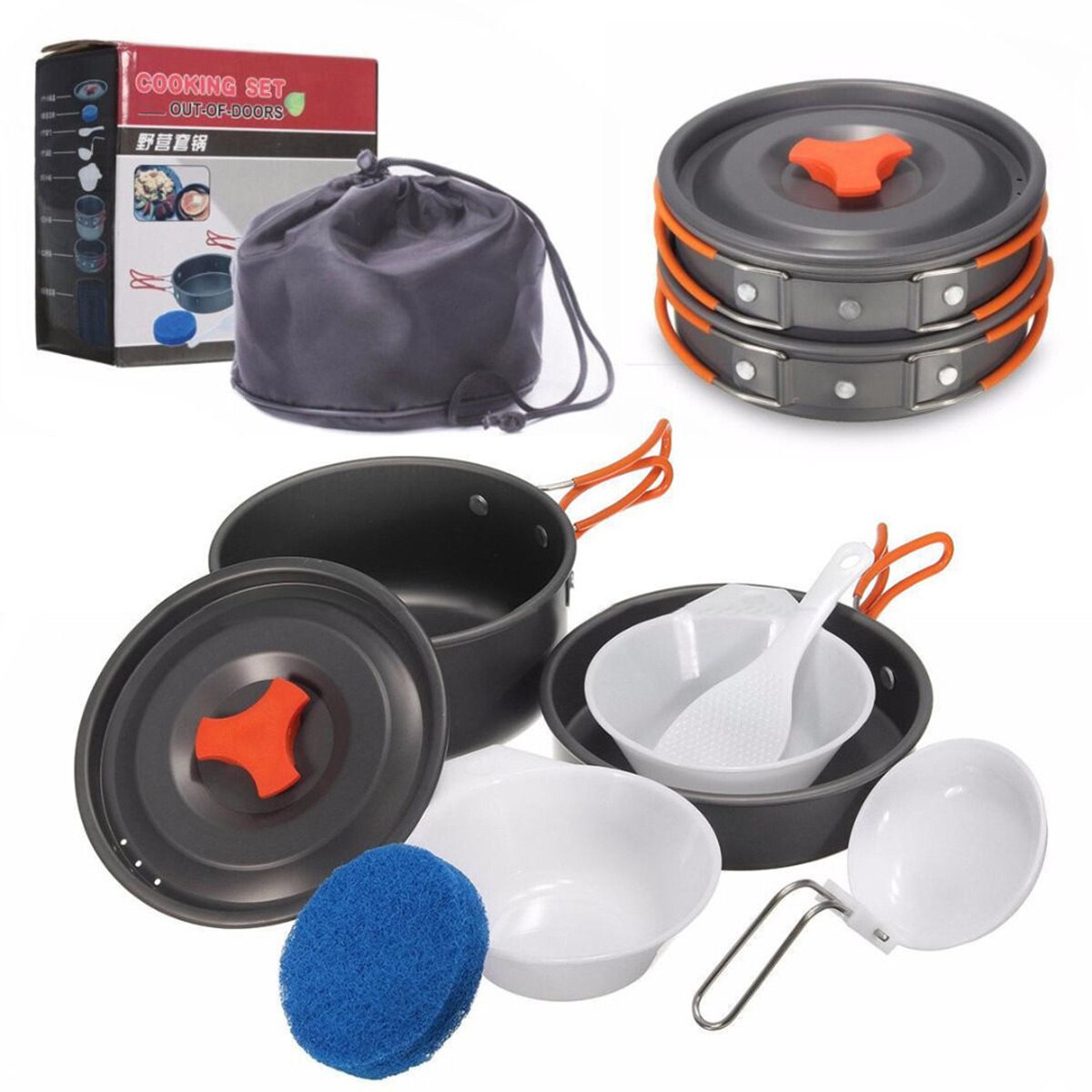 Outdoor Camping Hiking Cooking Set