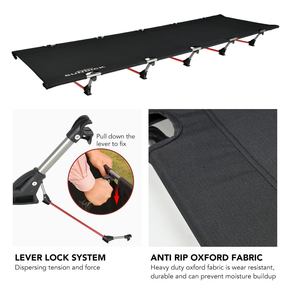 Outdoor Aluminum Camping Cot Folding Bed