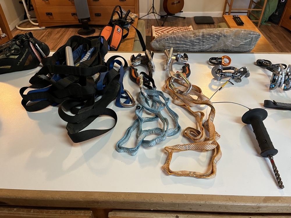 Trad and aid climbing gear for sale