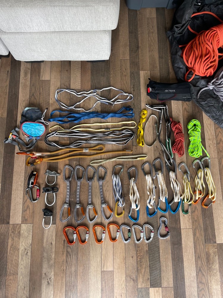 Miscellaneous sport climbing gear for sale