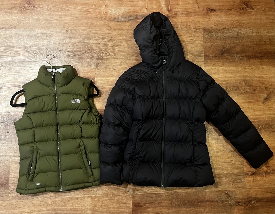 FS/WTT Women's Patagonia XS/S Down Puffies & Arc'teryx Harness