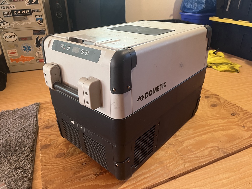 FS Dometic CFX40W, 120VAC/12VDC portable powered cooler/ vanlife