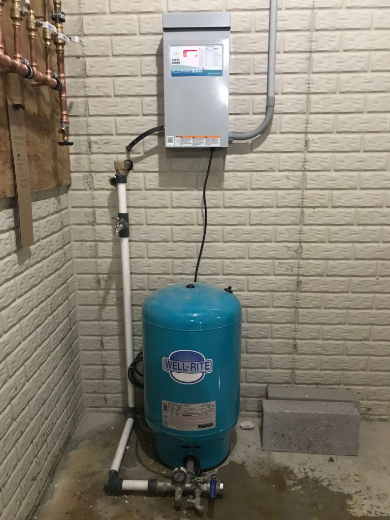 Residential Pump Systems Mount Drilling and Water Treatment