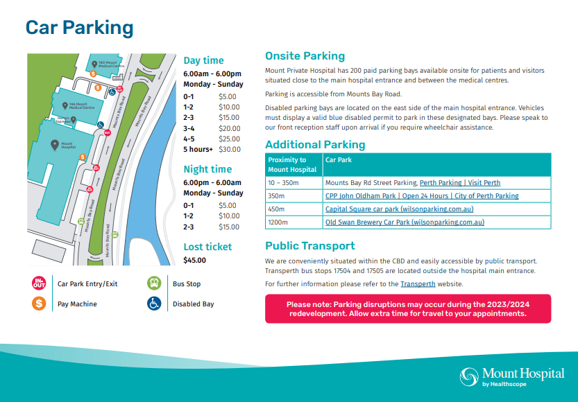 Visitors Mount Private Hospital