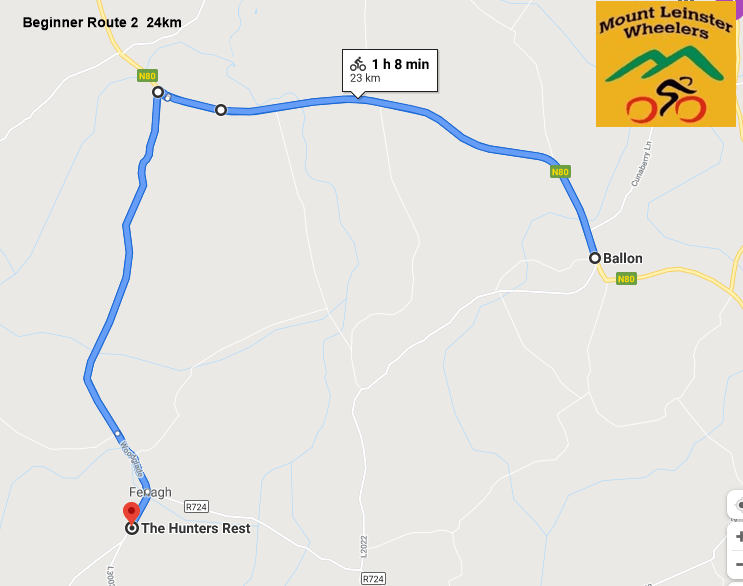 2020 Beginner Route Maps MOUNT LEINSTER WHEELERS