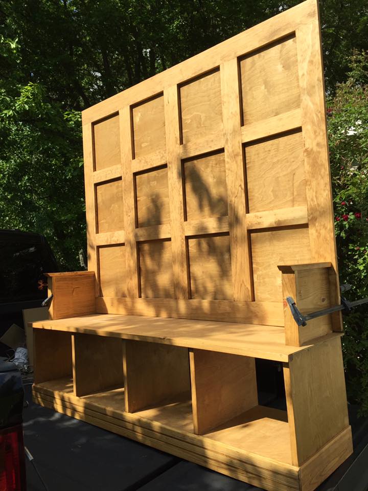 large hall tree Mount Lena WoodWorks