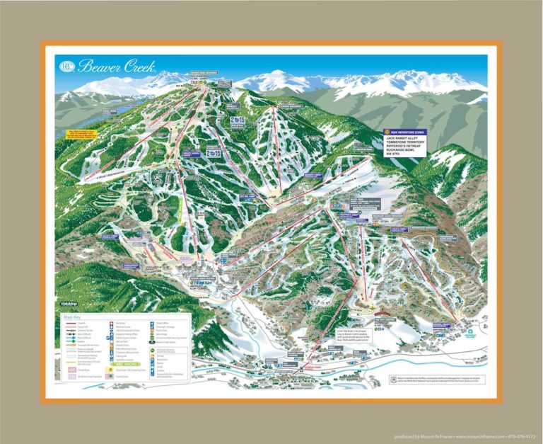 Beaver Creek Trail Map 2013 MountNFrame