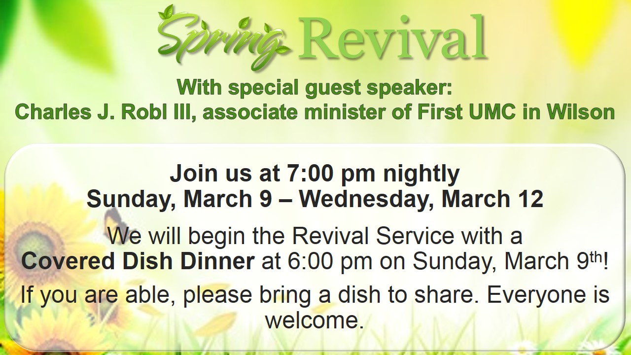 Spring Revival Mount Olivet UMC