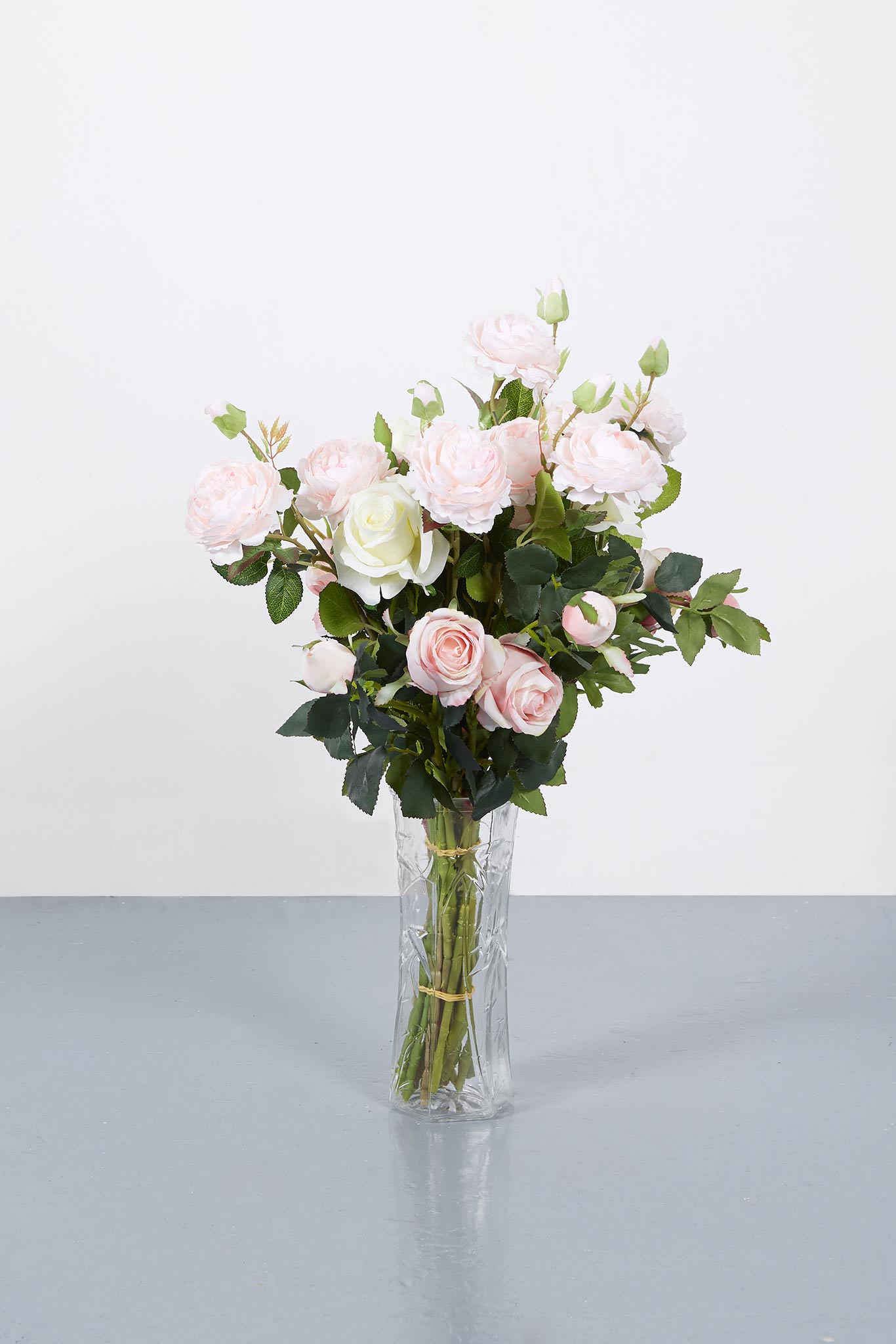 PinkRosesGlassVase Mount Studio