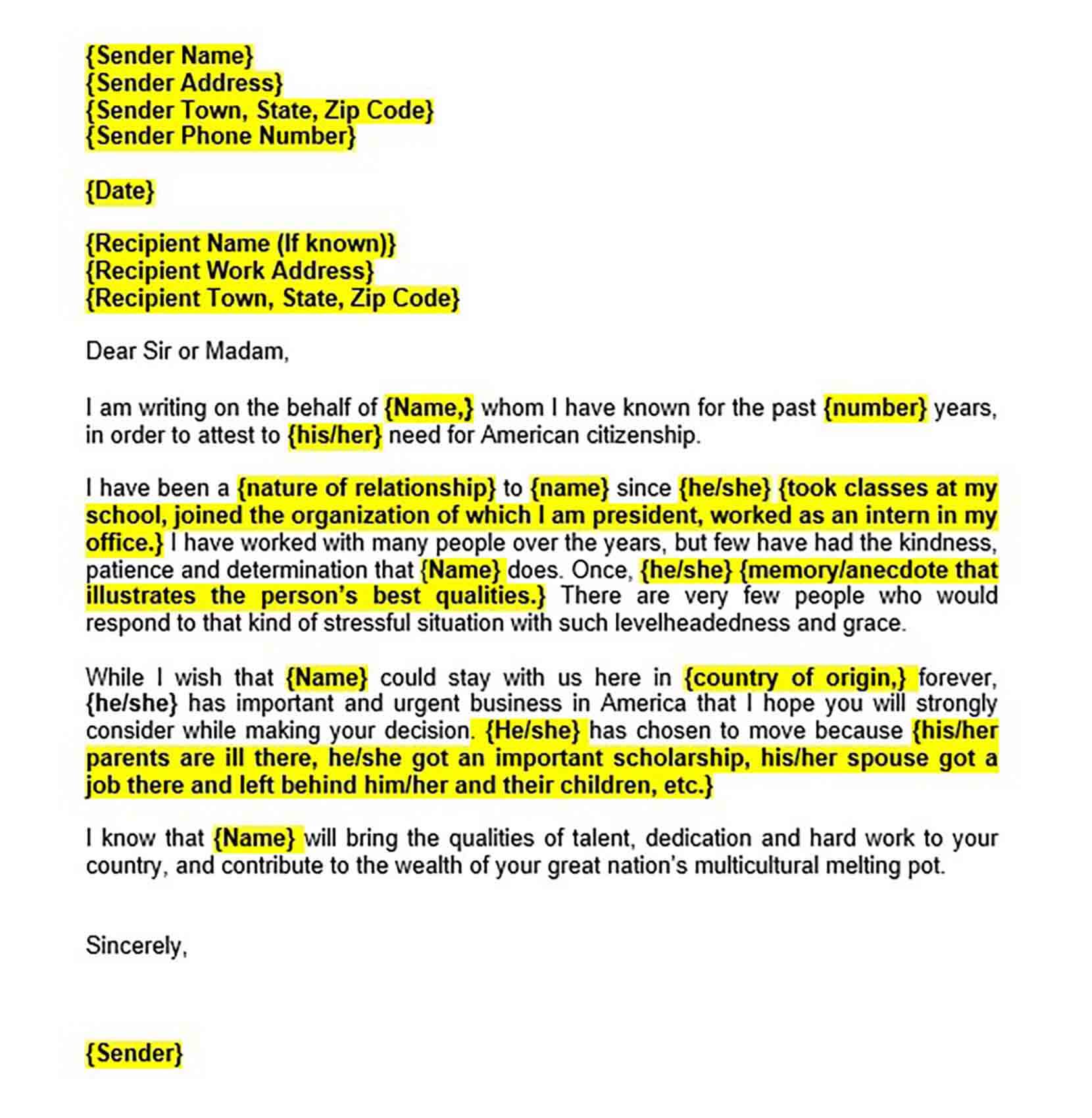 Reference Letter for Immigration Writing Steps to Follow to Legally