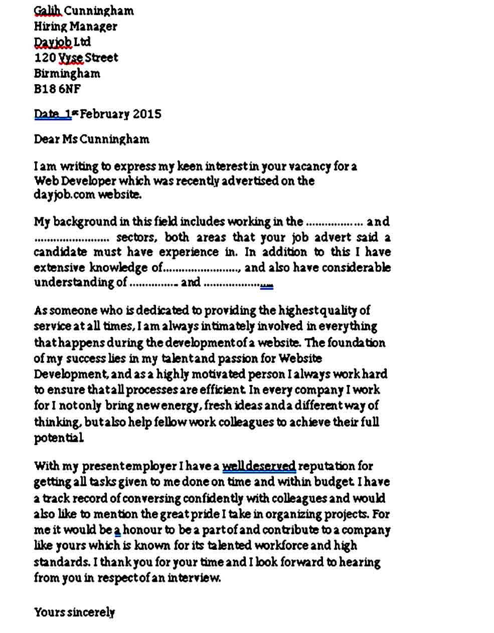 Sample Web Developer Cover Letter | Mous Syusa (985 x 1263 Pixel)