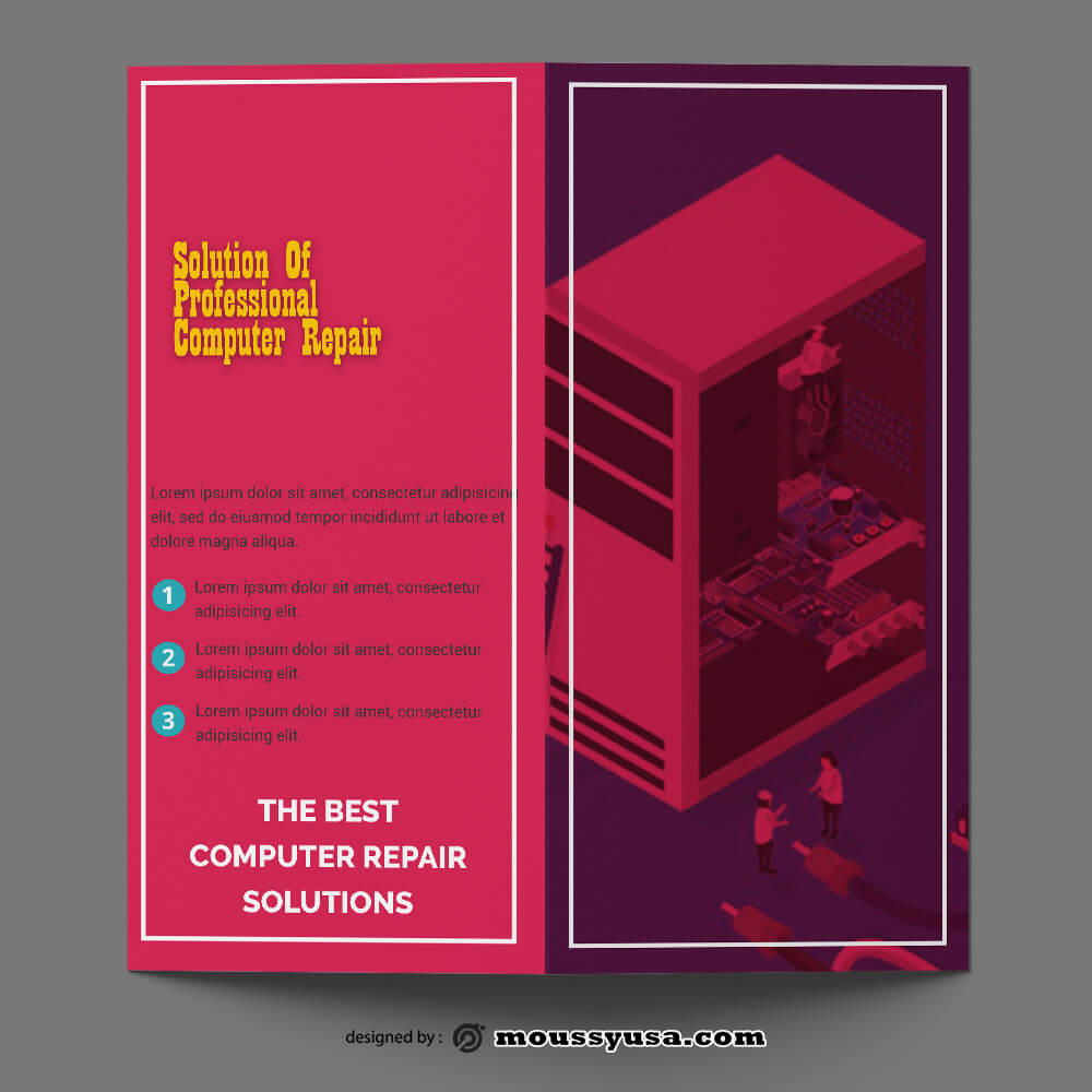 Computer Services Brochure Template / 20+ Computer Brochures Word