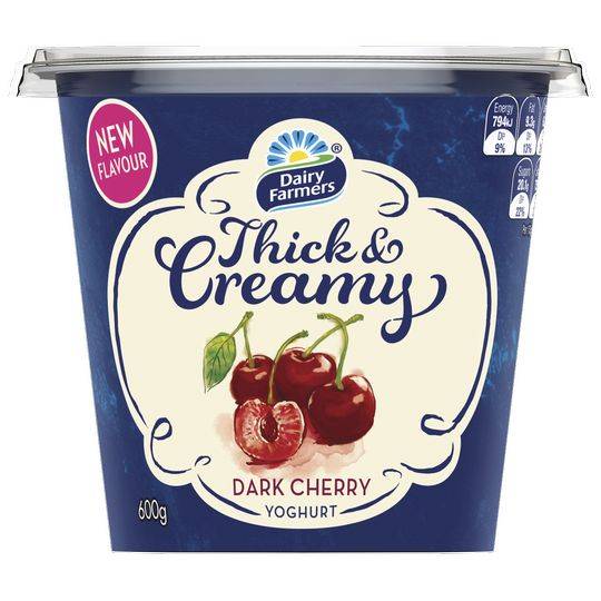 Dairy Farmers Thick & Creamy Yoghurt Dark Cherry Ratings Mouths of Mums
