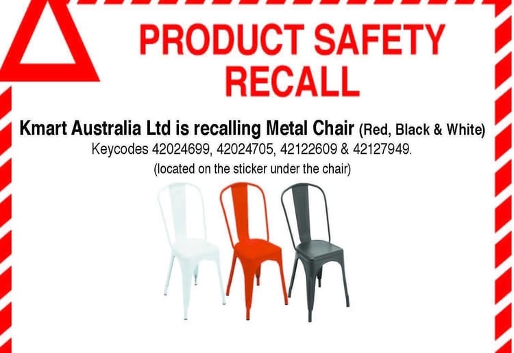 Kmart Issues Urgent Recall For Popular Chair Mouths of Mums