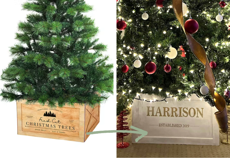 Mum's Clever Kmart Christmas Tree Collar Hack Mouths of Mums