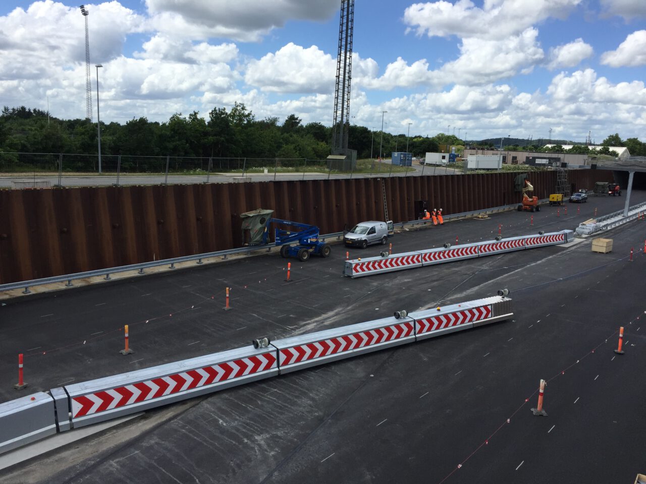 Movable crash barrier SPIE Movable Barrier