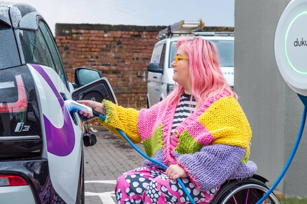 Inclusive EV charger wins £50,000 award for increasing accessibility to physically restricted