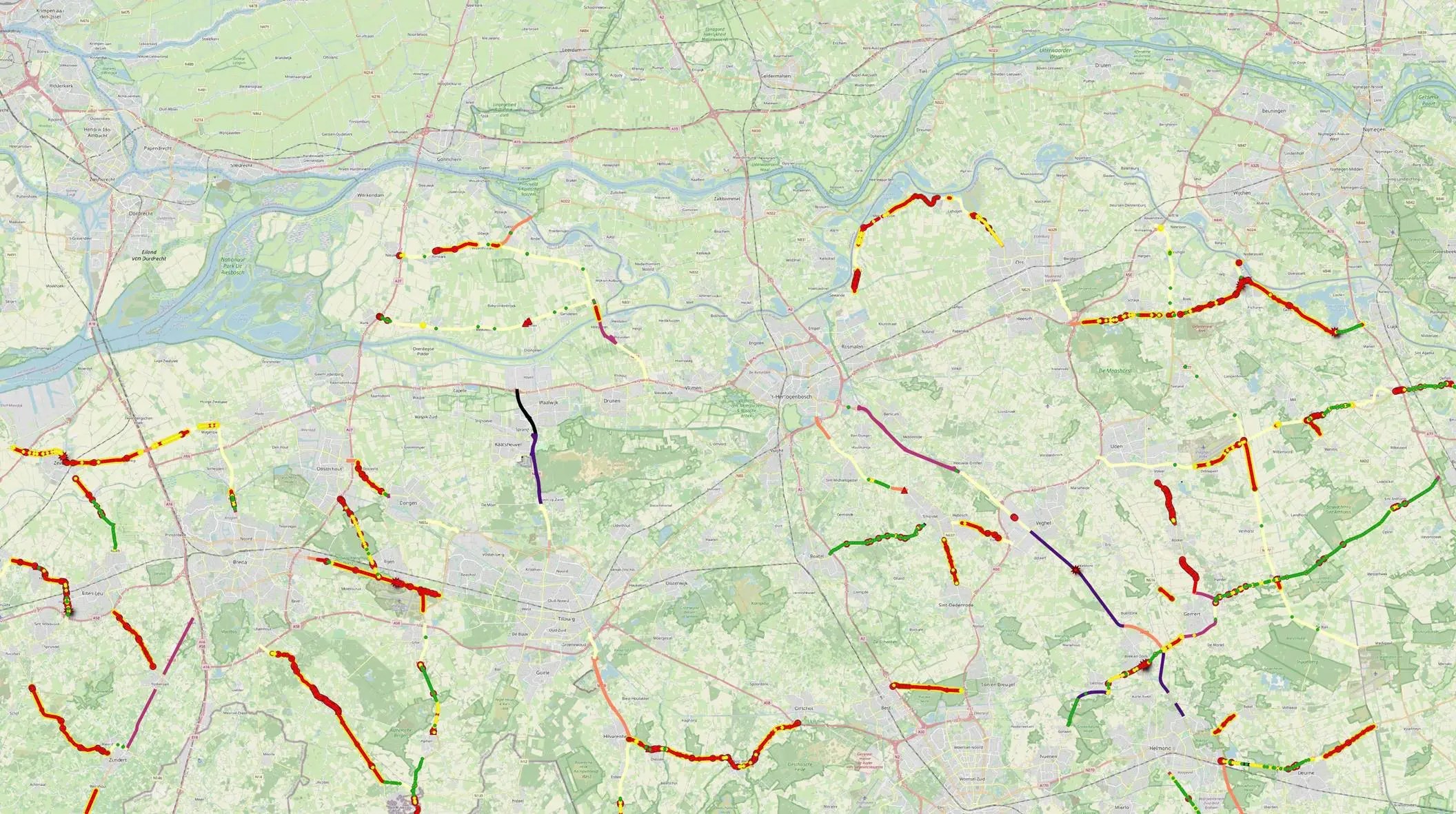 Fietspaden Kaartech MOVE MobilityBeoordeling fietspaden langs provinciale wegen Noord