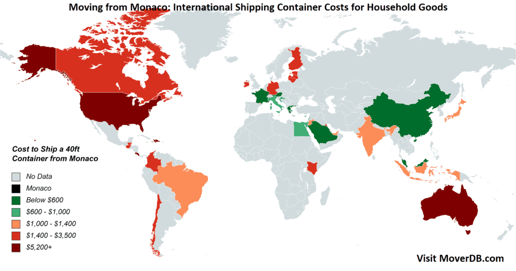 2024 Sea Freight Container Shipping Rates To & From Monaco