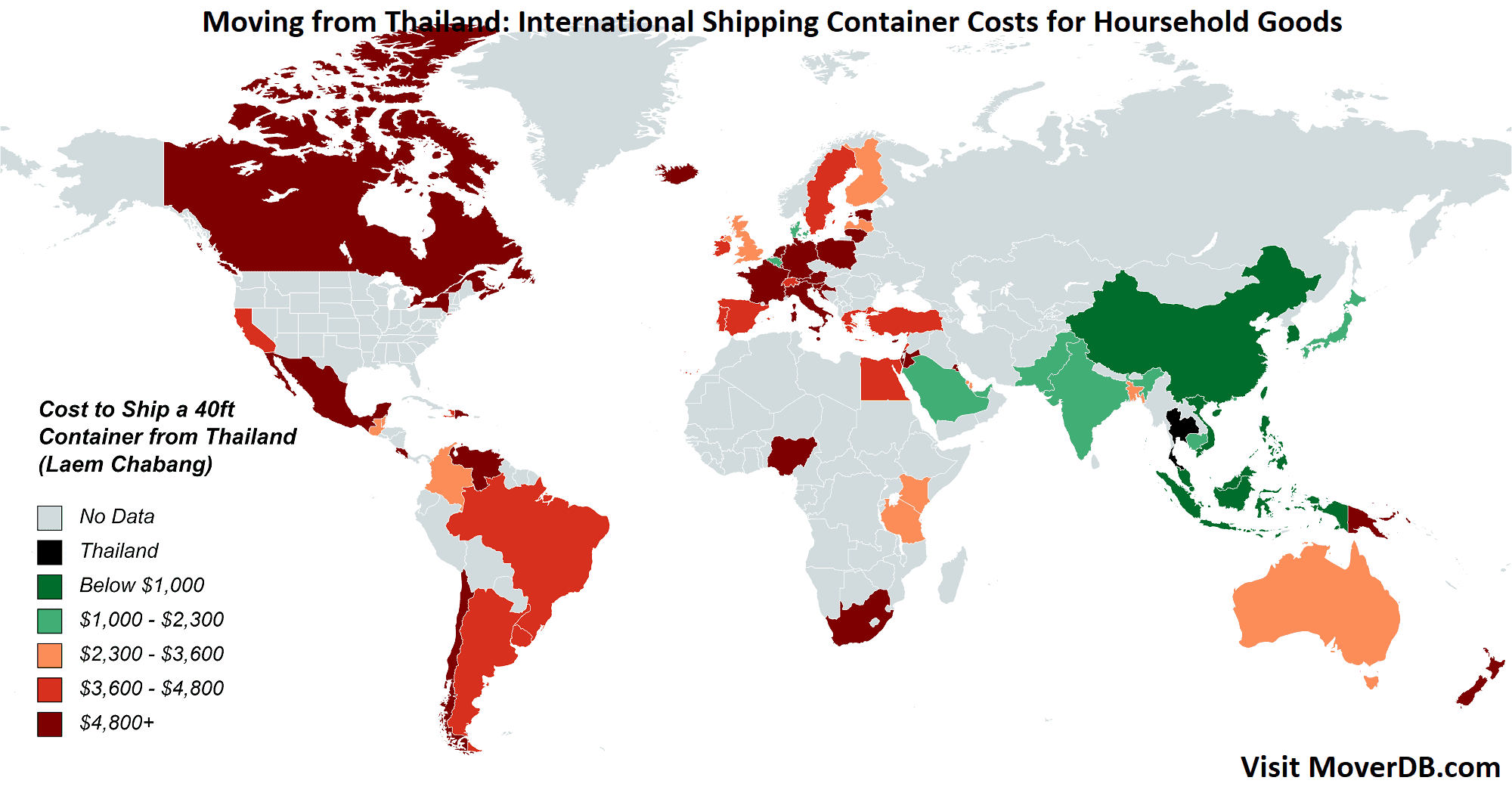 2024 Sea Freight Container Shipping Rates To & From Thailand