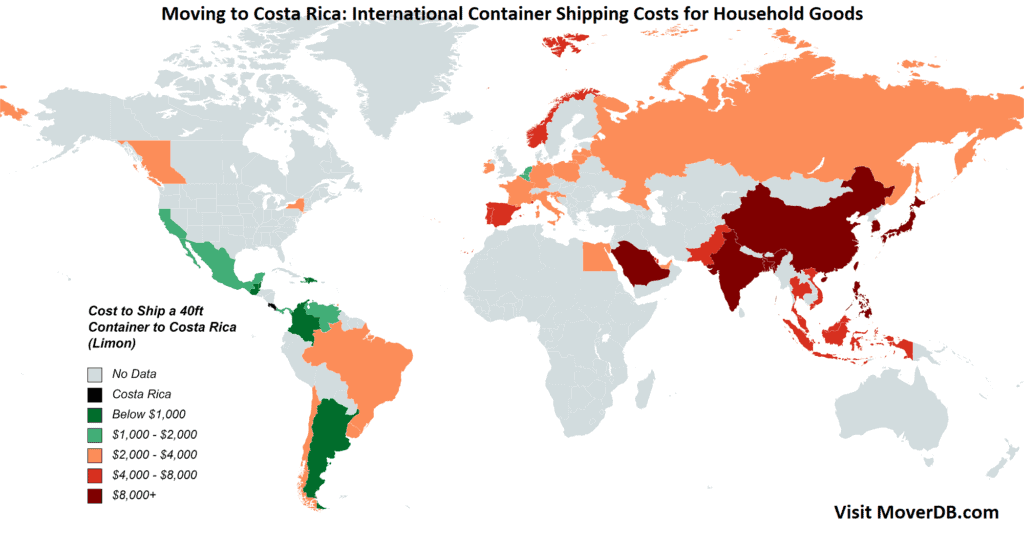 2024 Sea Freight Container Shipping Rates To & From Costa Rica