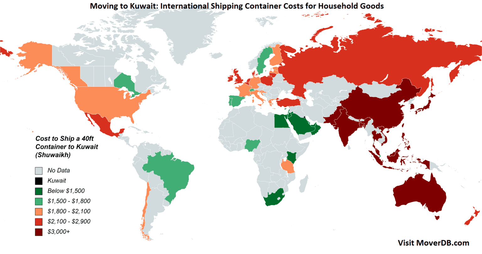 2024 Sea Freight Container Shipping Rates To & From Kuwait