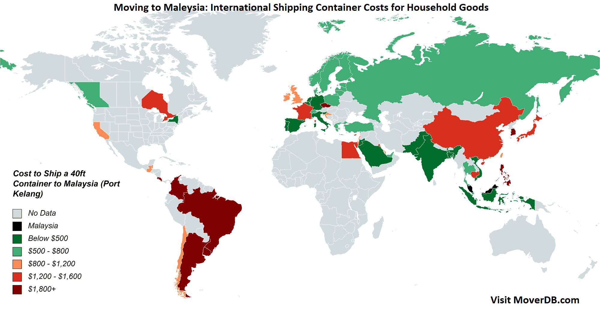 2023 Sea Freight Container Shipping Rates To & From Malaysia
