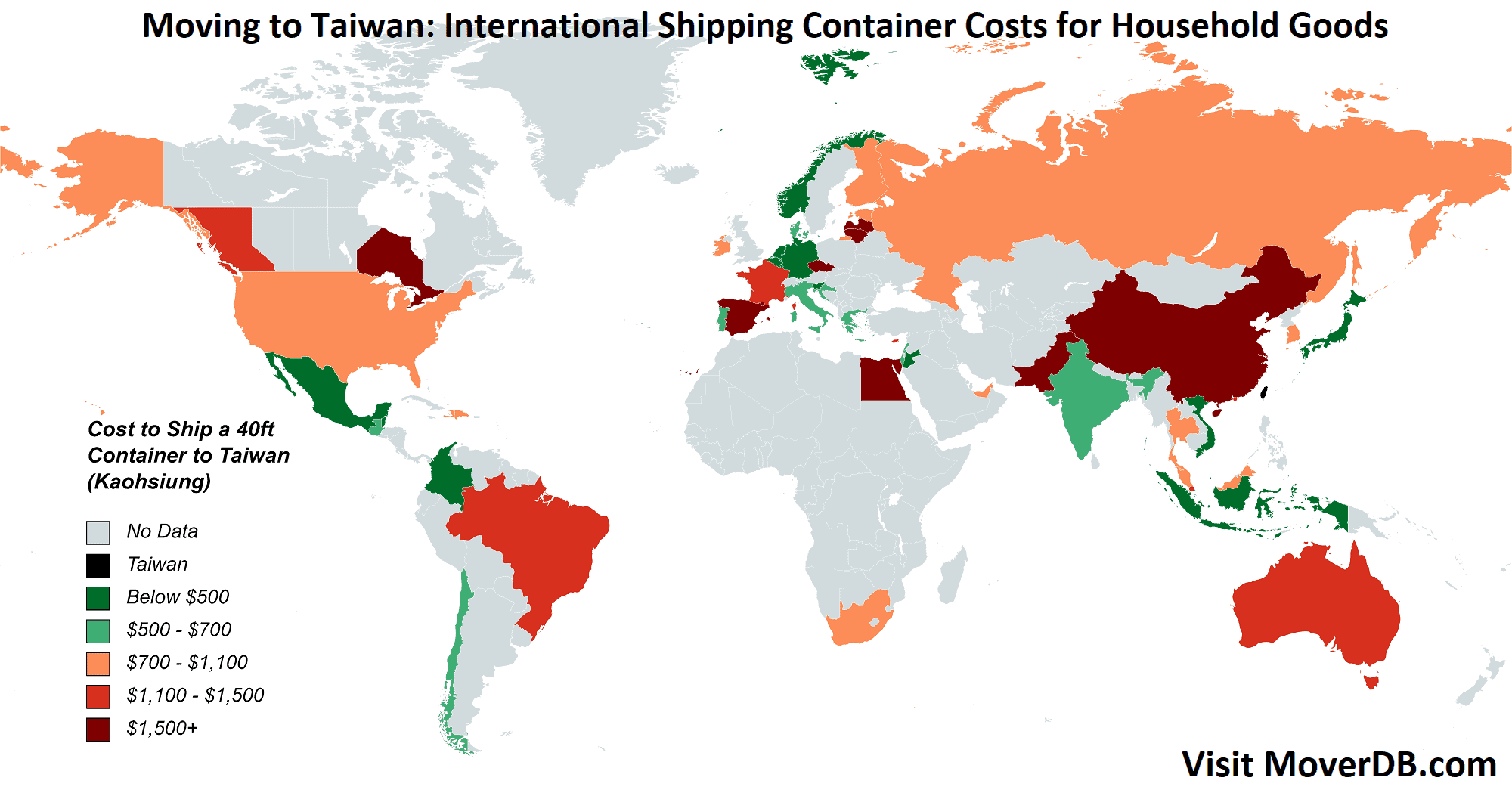 2024 Sea Freight Container Shipping Rates To & From Taiwan