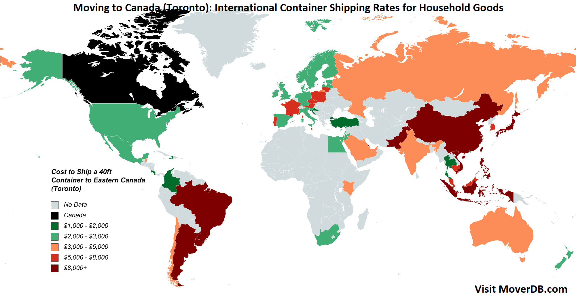 2024 Sea Freight Container Shipping Rates To & From Canada