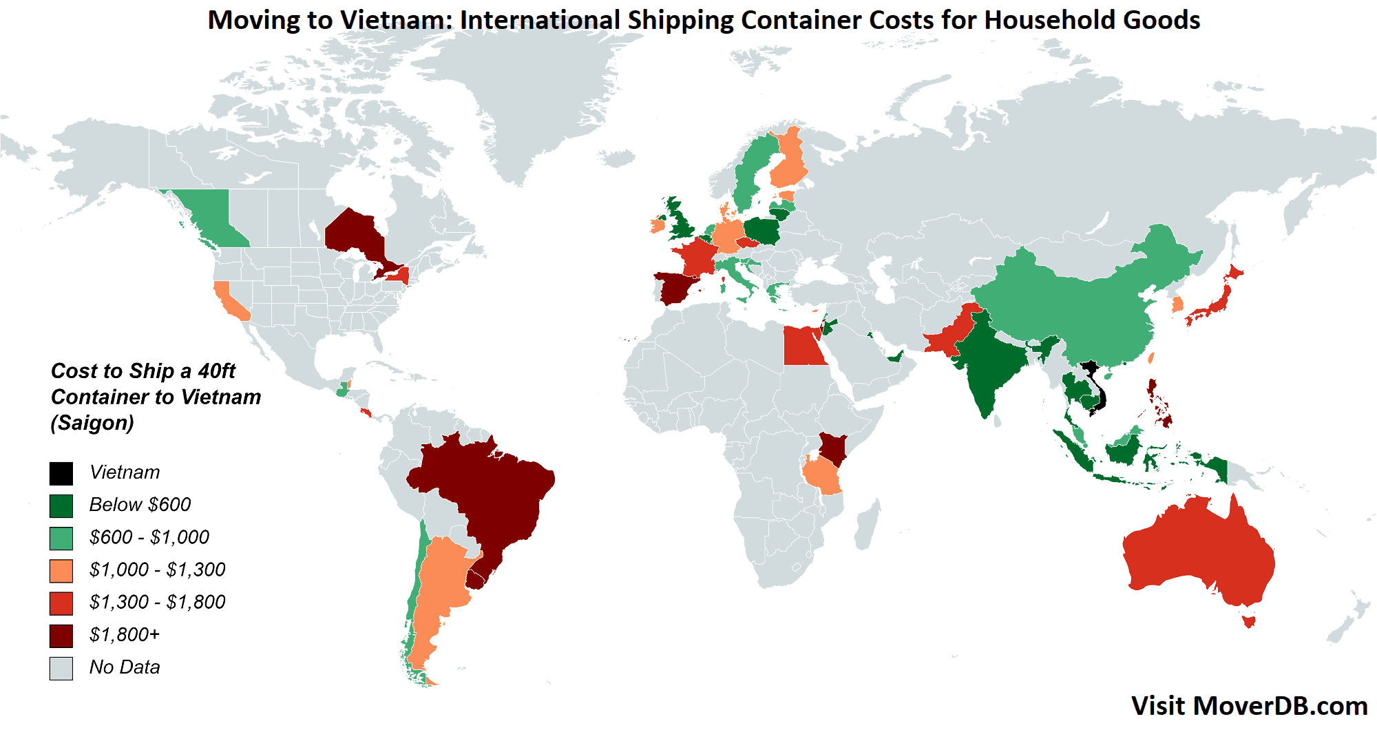 2024 Sea Freight Container Shipping Rates To & From Vietnam
