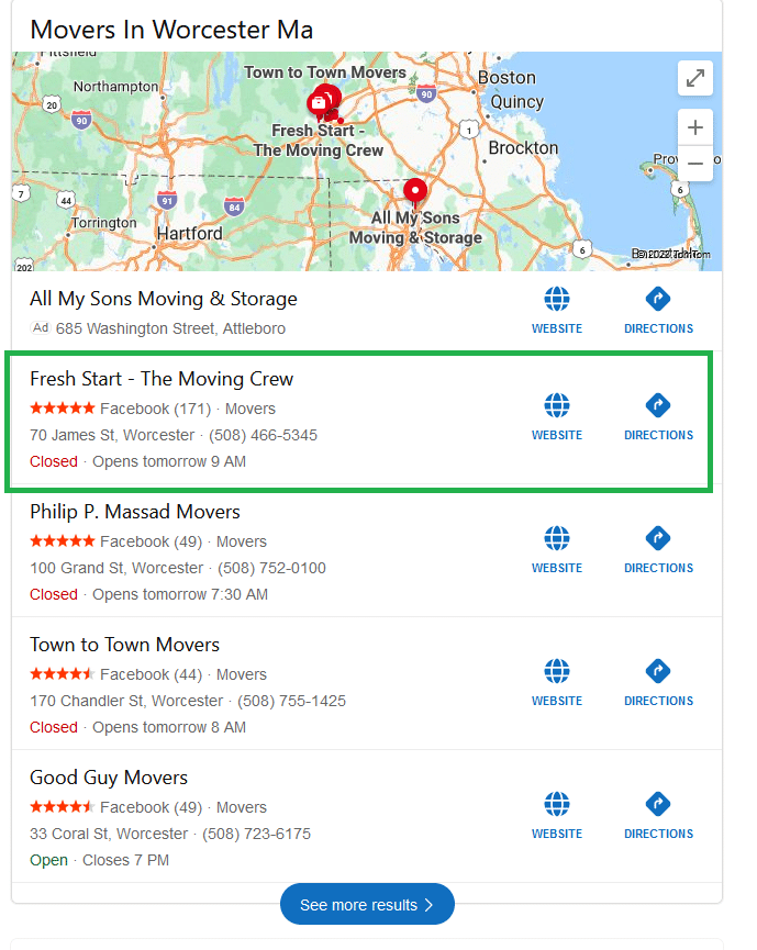 Bing Places Maps for Moving Companies MoversBoost