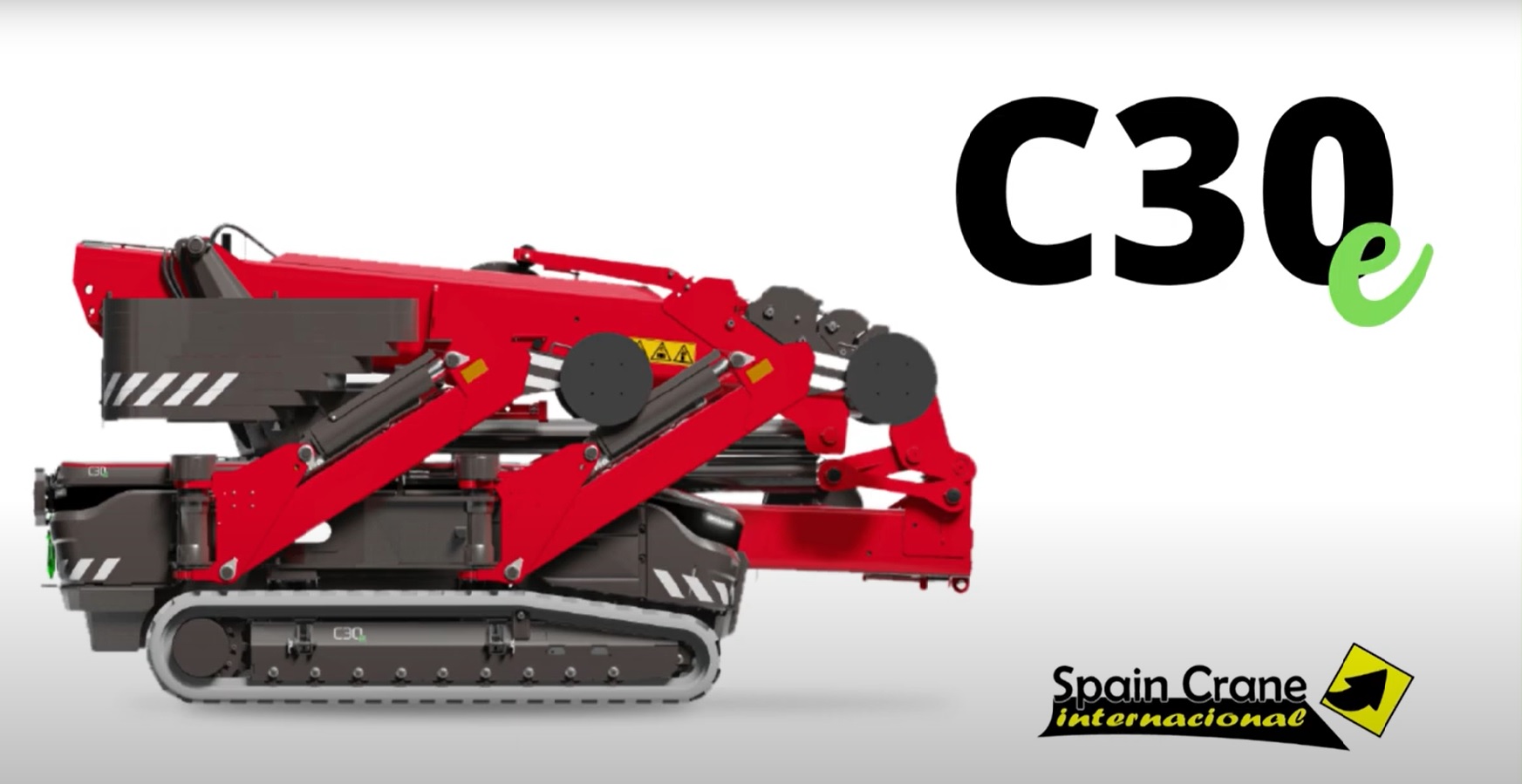 SPAIN CRANE PRESENTA LA NUEVA MINI GRÚA C30E TELESCÓPICA 100 ELÉCTRICA