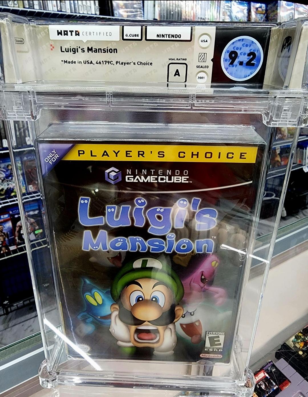 Nintendo Gamecube Luigi's Mansion NEW SEALED WATA GRADED 9.2 A Movie