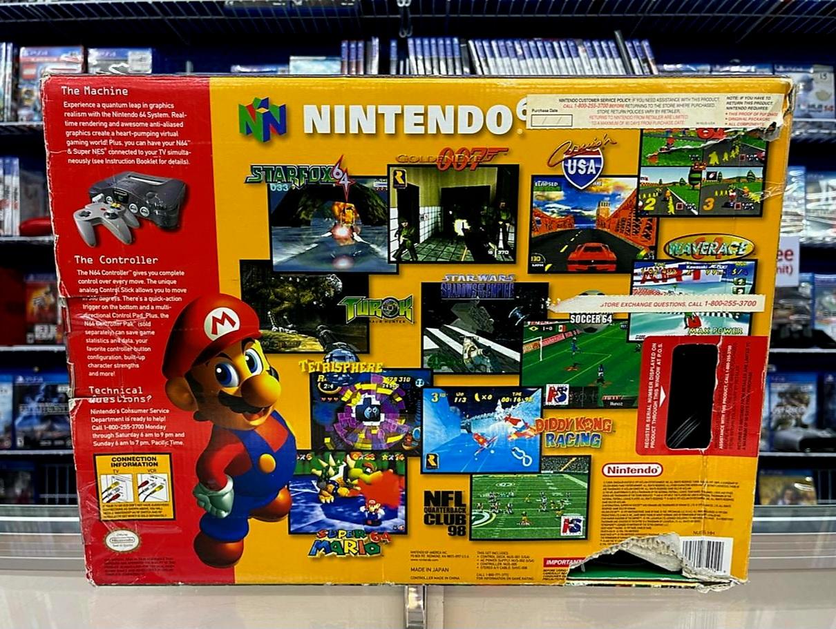 Nintendo N64 Console Complete in Box ( Toys R Us ) Movie Galore