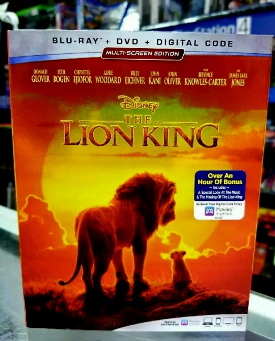 Lion King Live Action Bluray New Movie Galore